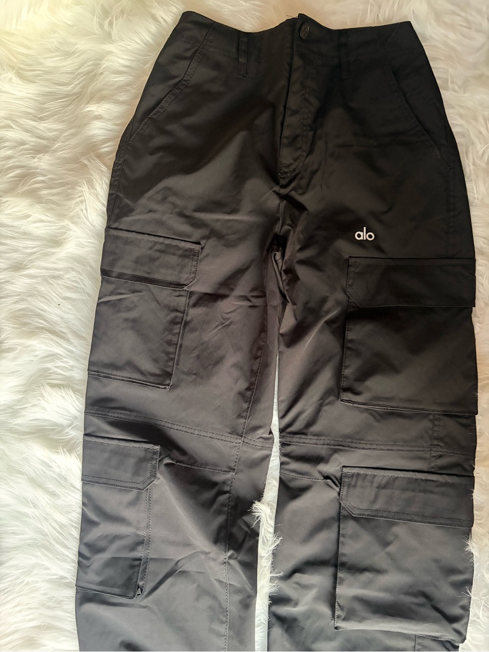 Black Cargo Pants & Tank Top 2 Piece Set - Picture 6 of 9